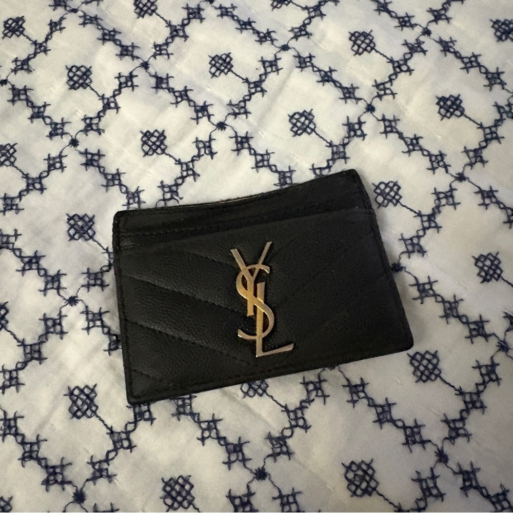 Yves Saint Laurent Black Card Holder